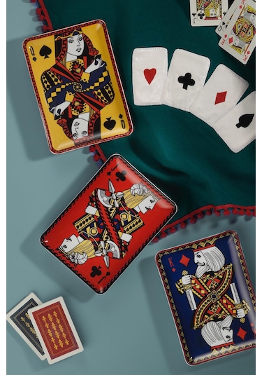 Kütahya Porselen Briscambille 3 Parça Düz Tabak 18 X 13 CM