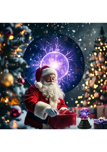 Honeybeeshop Yethke Siyah Ayarlanabilir Sih Topu Kreş Gece Lambası Usb Kumandalı Led Işıklı Noel Dekoru Siyah