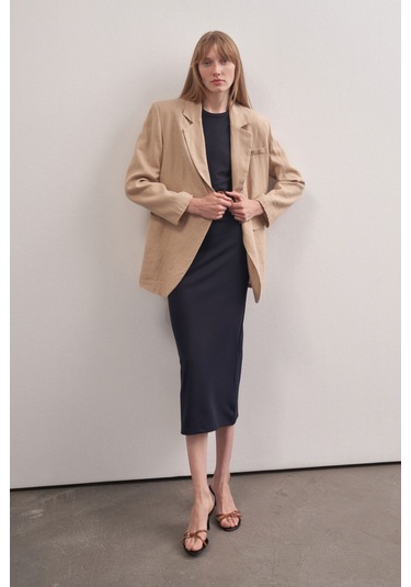 Mathilda Store Kadın Lacivert Basic Elbise Lacivert