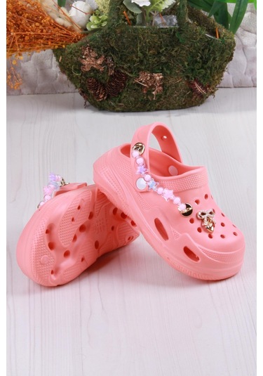 Fort Clx 6990 Plaj Deniz Havuz Terliği Hafif Rahat Esnek Kız Çocuk Terlik Turuncu