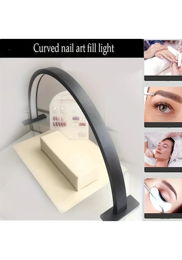 Willowhaven Pembe Ark Tırnak Lambası Ayarlanabilir Parlaklık Renk Sıcaklığı 3 Aydınlatma Modu Pembe Yay Tırnak Lambası