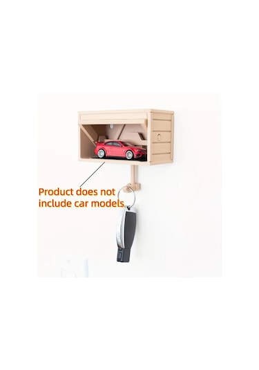 Chuangyinshop Fantastik Garaj Anahtarlığı Gri Kapaklı Duvara Monte Anahtar Saklama Kutusu Gri