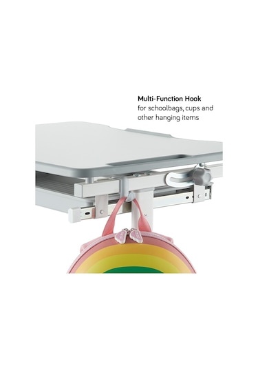 Ayarlanabilir Ergonomik Çocuk Aktivite Masası (3-10 Yaş- Pembe) Pembe