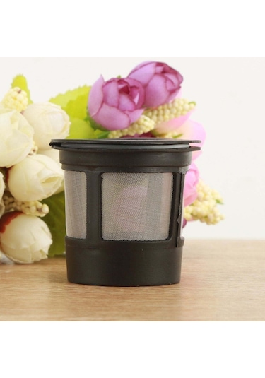 Ruicoo Yeniden Kullanılabilir Keurig K50&k55 Kahve Makineleri İçin 3'lü Paslanmaz Çelik Filtre Pod Seti Siyah