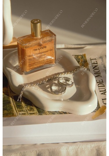 Dekoratif Bulut Tabak, Bulut Tabak, Dekoratif Takı Tabağı, Dekoratif Tabak Vernikli