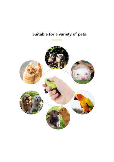 Vkemall Köpek Eğitimi İçin 2'li Fonksiyonlu Abs+tpr İp Takımlı Sinyal Çıkarıcı Siyah+yeşil