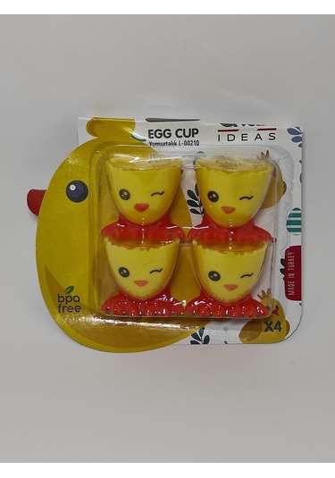 4'lü Şirin Civciv Yumurtalık Kahvaltılık Pişmiş Yumurta Koyma Standı