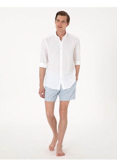 Pierre Cardin Erkek Mavi Deniz Şortu 50307984-vr036 Mavi