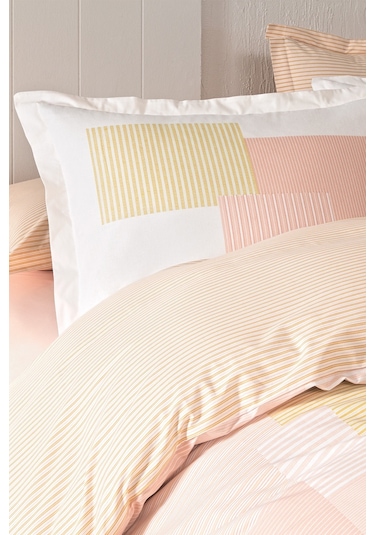 Puffy Romarin Ranforce Çift Kişilik Nevresim Seti Safran