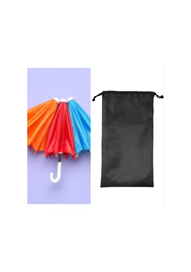 Homyl Bağcıklı Saklama Çantası Hafif Çadır 25cmx60cm Siyah