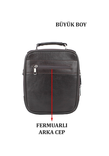 Kasalı Erkek El ve Omuz Çantası Büyük Boy Su Geçirmez Dış  Yüzey