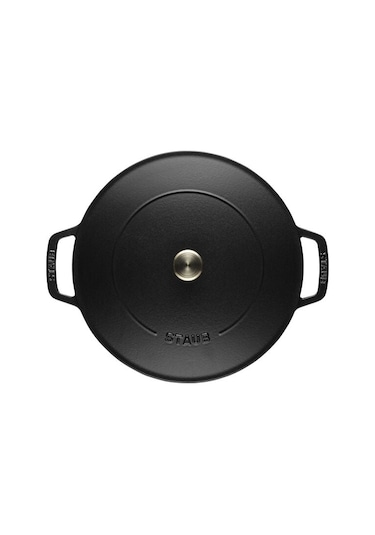 STAUB La Cocotte Sığ Döküm Tencere 24 Cm Siyah