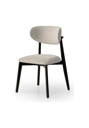 Polo Ahşap Bohem Sandalye Siyah - Krem