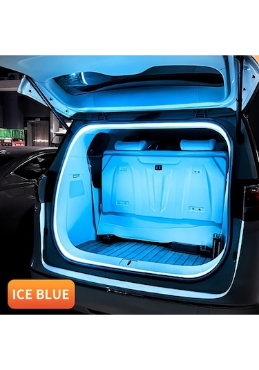 Fochsia 78.74 İnç Buz Mavisi Led Bagaj Aydınlatma Işık Şeridi Otomatik Sensörlü Tarama Işığı Suv Sedan Kamyon İçin