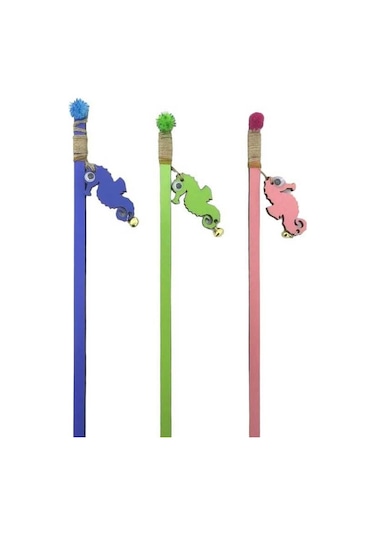 Little Friends Denizatı Kedi Oltası Ponponlu Çıngıraklı 40cm