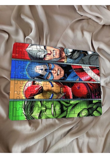 Çocuk Puzzle Ahşap Marvel 2 108 Parça Mobilya