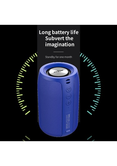 Ximistore9 S32 Mavi Bluetooth Hoparlör: Tws Eşleştirme, Gürültü Engelleme,免提 Konuşma, Su Geçirmez, Dış Mekan İçin 5w Stereo Bass Ses