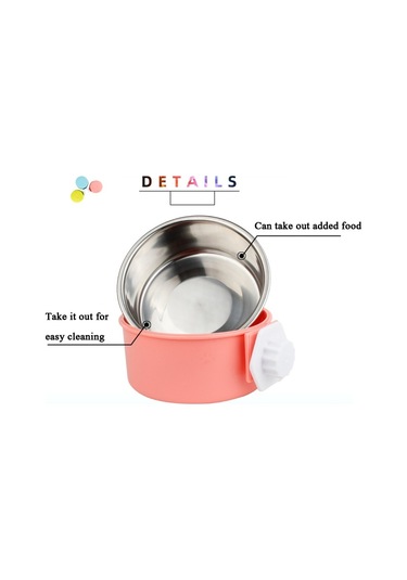 Cbtx Evcil Hayvan Besleyici Paslanmaz Çelik Köpek Kedi Kase Asılı Sabit