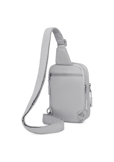 Smart Bags Mikro Poly Kumaş Kadın Bodybag Postacı Çantası 3337 Gri
