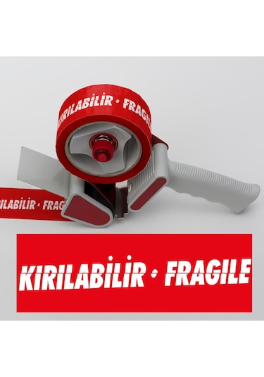 Kırılabilir Kırmızı Koli Bandı En:45cm Metraj:66metre1.adet