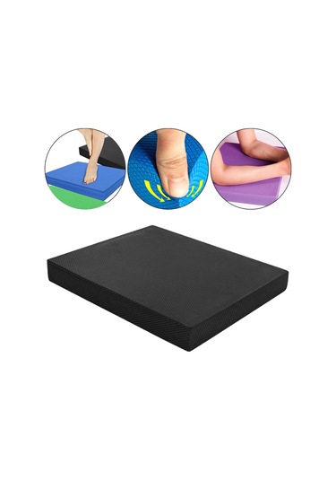 Suntek Denge Pedi Eğitmen Yoga Mat Köpük Esneme Siyah