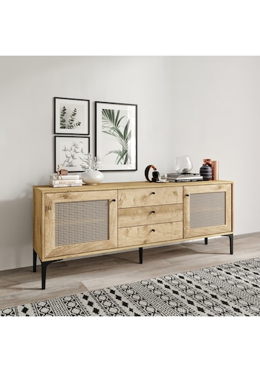 Trio Wood Hasırlı Konsol %100mdf