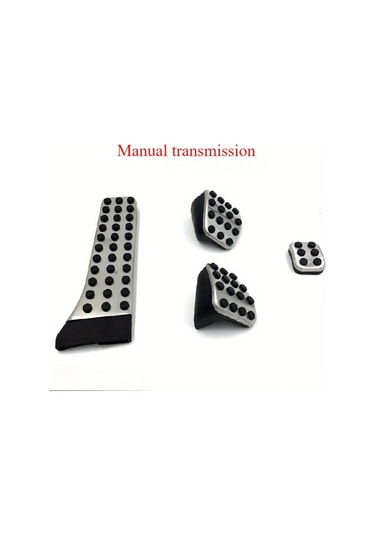 Xuweiwei Manuel Dişli Mercedes C/e/glk/cls/gle İçin Paslanmaz Çelik Kaymaz Pedal Seti