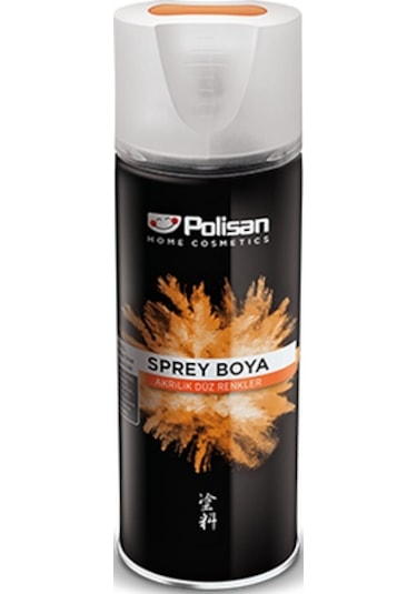 Polisan Akrilik Sprey Boya 400 ML Parlak Siyah Ral 9005