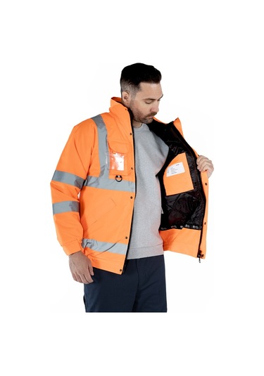 Hi-vis İş Montu Turuncu