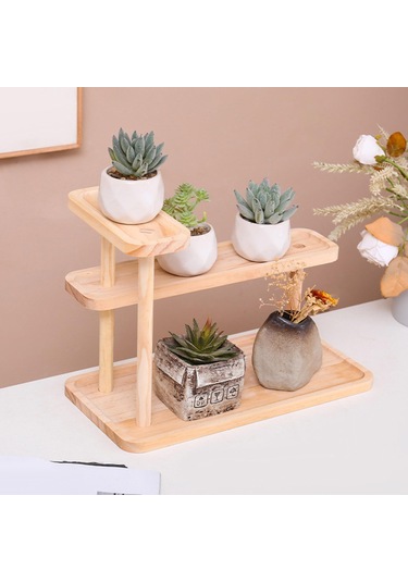 Homyl Masaüstü Düzenleyici Rustik Çok Amaçlı Kozmetik Kiler Kahverengi