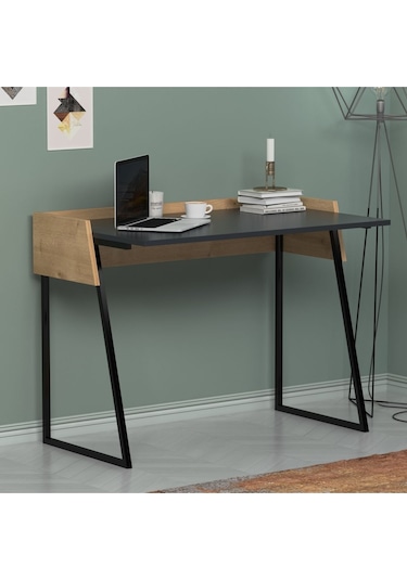 Rone Çalışma Masası Antrasit Meşe