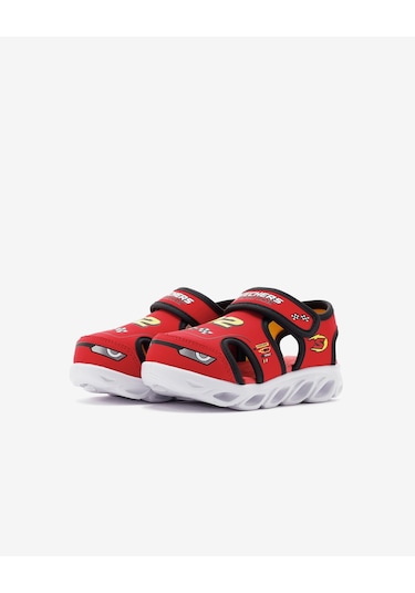 Skechers Hypno - Splash - Hydro - Fun Küçük Erkek Çocuk Kırmızı Işıklı Sandalet 400612n Rdbk Kırmızı