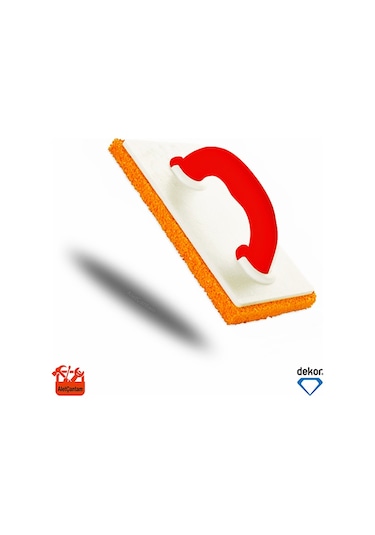 Dekor Kauçuklu Mala 14CM x 28CM Sünger Mala Ölçüsü