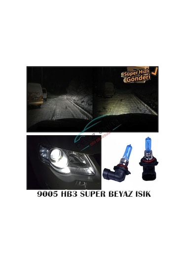 Hb3 9005 Beyaz Işık Far Ampulü 12V