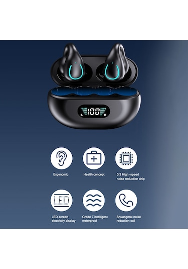 Cbtx YYK-Q71 Kemik İletim Bluetooth 5.3 Klipsli Kulaklık