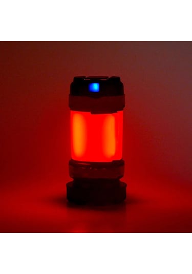 Techtic Kamp Feneri 6 Modlu Şarj Edilebilir El Feneri Powerbank Siyah