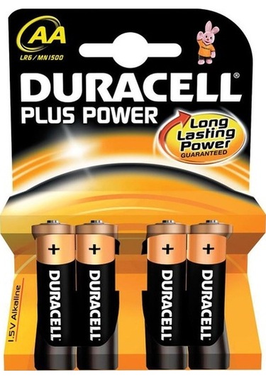 Duracell Plus Power LR6/MN1500 Alkalin AA Kalem Pil 4'lü