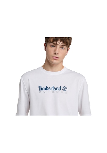 Timberland Erkek Tişört-tb0a5sfx1001 Beyaz