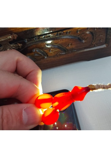 Mercan Bağa Tesbih... Ölçü: 11,90 X 15,50