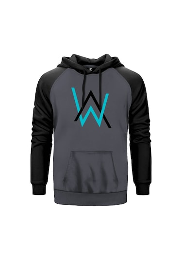 Alan Walker Classic Gri Reglan Kol Unisex Sweatshirt Hoodie Gri