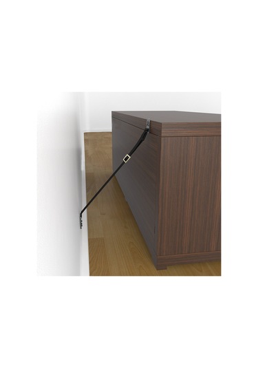 Portakal Safety Deprem Güvenliği Kayışı Metal Başlıklı Siyah 1 Adet - TSE Test Raporlu