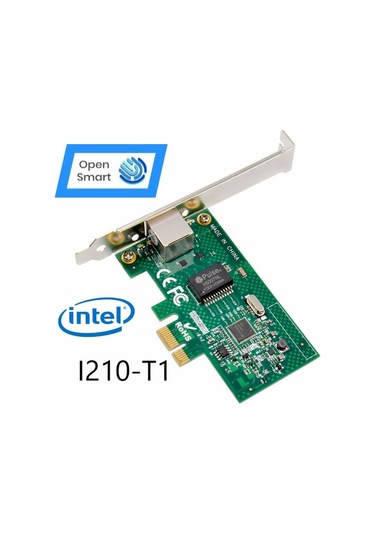 Open Smart 1 Port Intel I210-T1 1Gbe Ethernet Kart - OPS7204NT