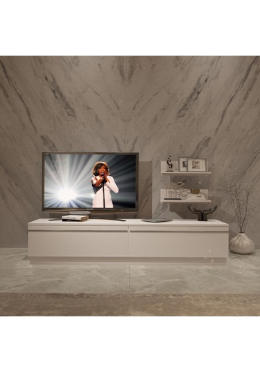 Decoraktiv Eko 4b Mdf Std Tv Ünitesi Tv Sehpası Beyaz