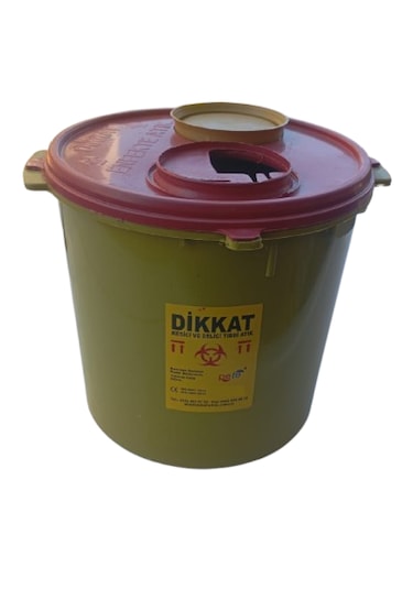15 Adet 10 Lt Tıbbi Atık Kovası - Tıbbi Atık Kutusu
