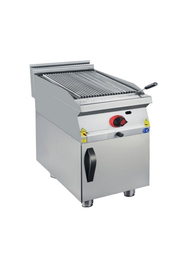 Karacasan Endüstriyel 900 Seri 40 Cm Dolaplı Doğalgazlı Lavataş Balıksırtı Izgara