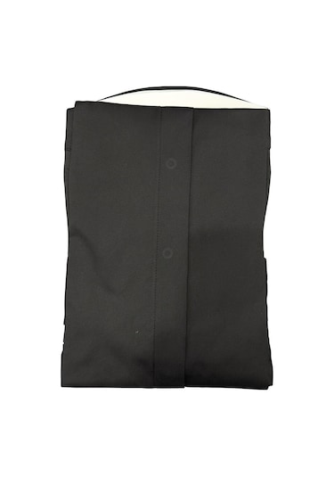 Erkek Klasik Gömlek Pamuklu Esnek Kumaş,slim Fit Uzun Kollu, Fransız Manşetli Plus Scorpion Siyah