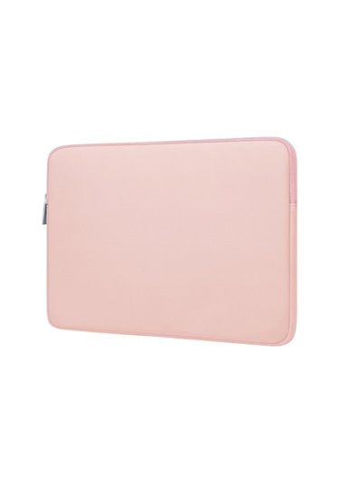 Bubm 15/15.6 İnç Uyumlu Dizüstü Bilgisayar Saklama Çantası Su Geçirmez Çizilmeye Dayanıklı Çanta Kalınlaştırılmış Astarlı Pürüzsüz Fermuar Pembe Pembe
