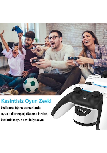 Case 4u Sony Playstation 5 Dualsense Şarj Istasyonu Ps5 - Beyaz