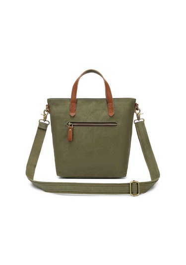Kanvas Kumaş Kadın Çantası Elden Tutmalı Smart Bags 1328 Haki
