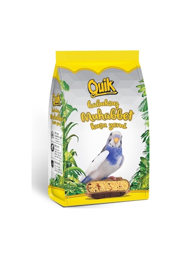 Quik  Kabuksuz Muhabbet Kuşu  Yemi